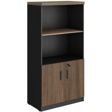 Armário Estante Start (800x450x1615) Ameixa/Preto