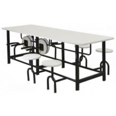 Mesa Refeitório 8 Lugares 18 Mmc/ Banco Escamot.