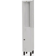Roupeiro de Aço 2 Portas  chapa 26 c/ Pitão Cinza
